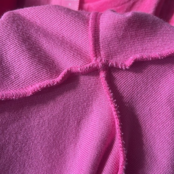 SKIMS Logo Pink Romper Onesie Sleeveless Velour Size Small - Picture 3 of 6